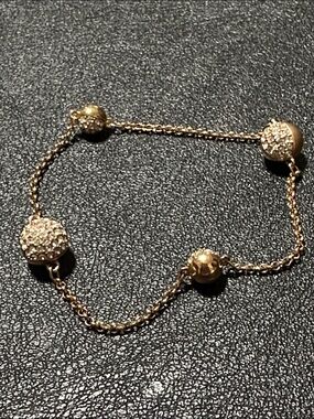 Swarovski Rose Gold Plate Remix Collection Spheres Bracelet